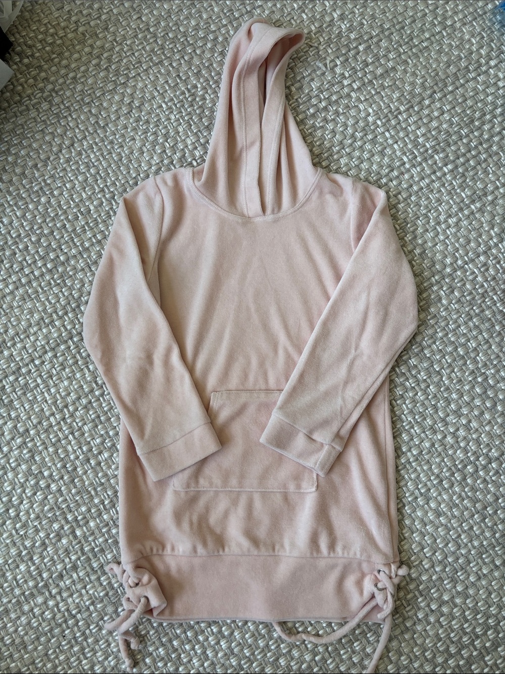 Sofi Soft Pink Hooded girls Pullover Terri sweatshirt